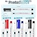 Janlaugh 5 Pcs Alcohol Resistant Laboratory Markers, 0.5mm Fine Point Black Permanent Freezer Pens, Designed for Industrial, Lab and Hospital Use (3 Black & 1 Red & 1 Blue)
