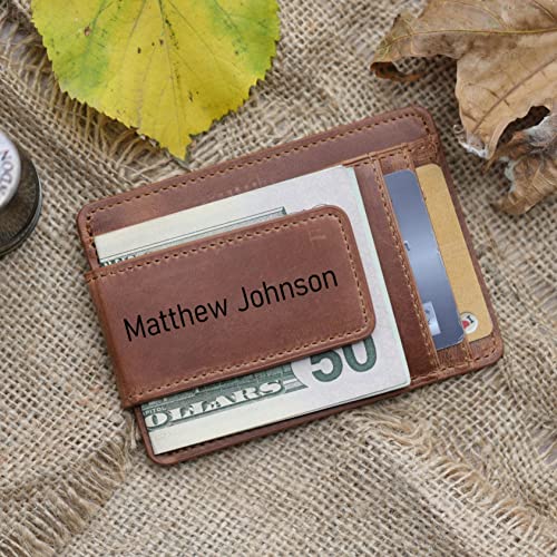 Personalized-Leather-Money-Clip-with-Magnetic-Closure-Custom-Engraved-Front-Pocket-Minimalist-Wallet-for-Men
