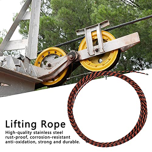 Lifting Rope, Double Strand 65.6Ft Aircraft Cable High Strength For Hoist Lifting For Lifting And Traction #TOP1