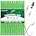 Kit 10PCS de Anzuelos Carolina Rig Listos para Pesca de Lubina y Bagre con Anzuelos para Lubina, Giro, Línea de Fluorocarbono y Pesos miniatura 1