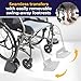 Drive Medical AeroFly Ultra-Lite Wheelchair, 18” Seat Width and Swing-Away Footrests, Lightweight Folding Travel Wheelchair, Easy to Carry 13.3 lb Frame, Matte Grey
