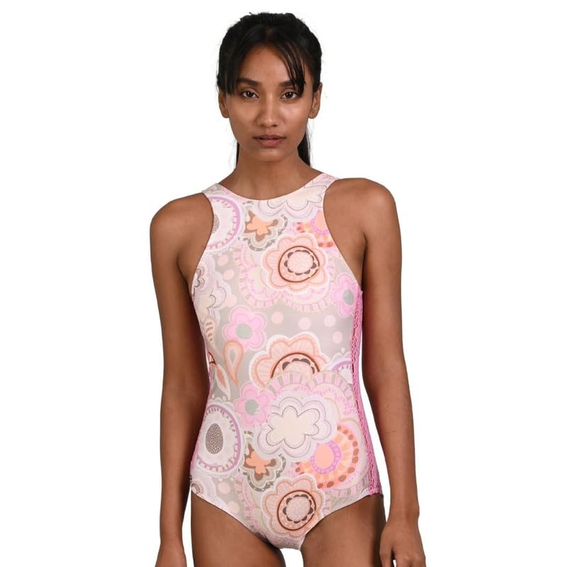 Monokini with Crochet Side Seam,One-Piece Swimming Dress-image-11