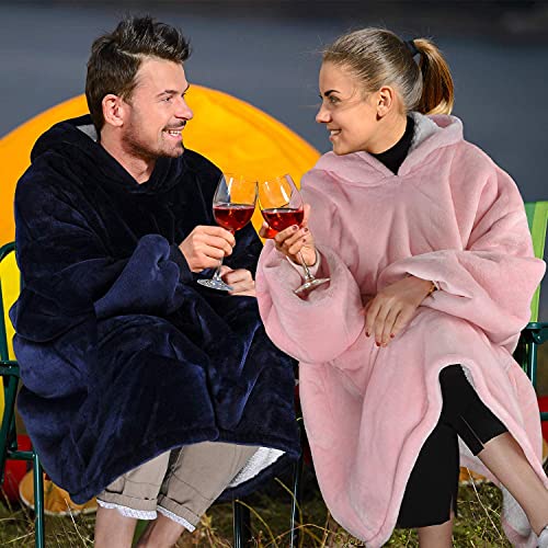 EAHOME Oversized Hoodie Sweatshirt Blanket XL, Super Warm Sherpa Giant Hoodie, Wearable Blanket Sweatshirt with Pocket, One Size for Adults Men Women Kid Younger - Image 6