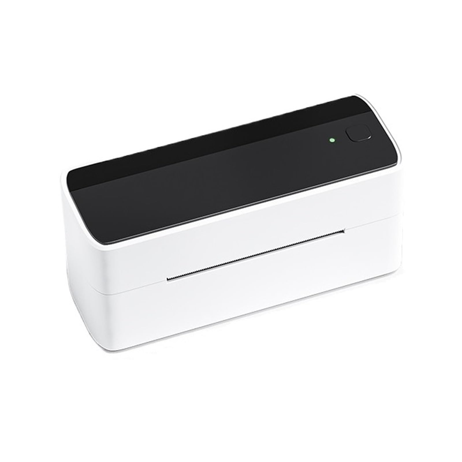 Termiczna Drukarka Etykiet Bluetooth 118mm Wysyłka Termiczna Drukarka Etykiet Drukarka Naklejek Przenośna Drukarka Etykiet Adresowych Szeroko Stosowana(White Black)