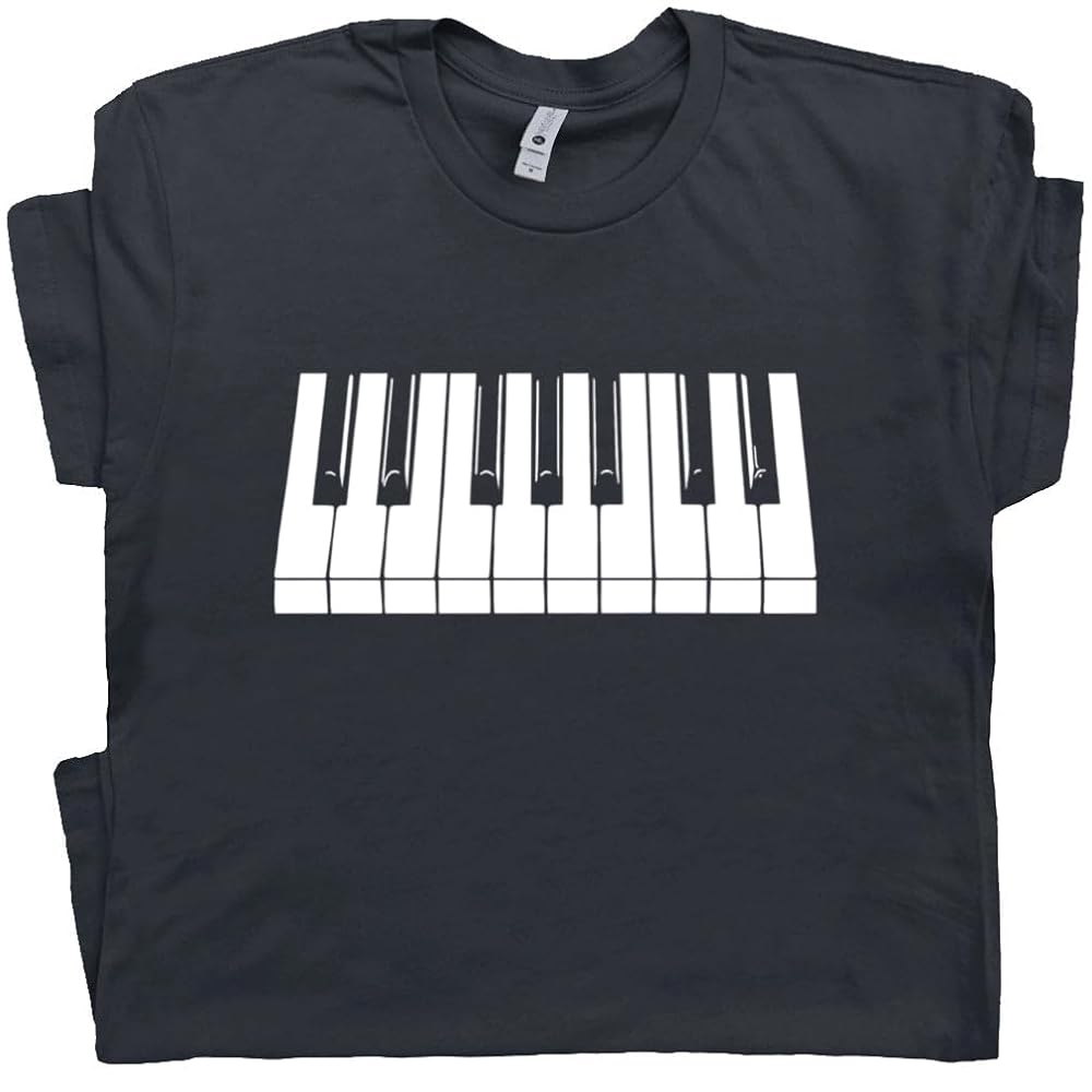 Amazon.com: S - Piano Keys T Shirt Cool Keyboard Piano Shirt