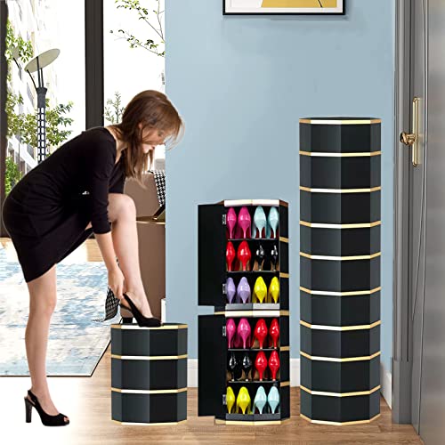 Étagère à chaussures rotative haut de gamme en métal durable - 3