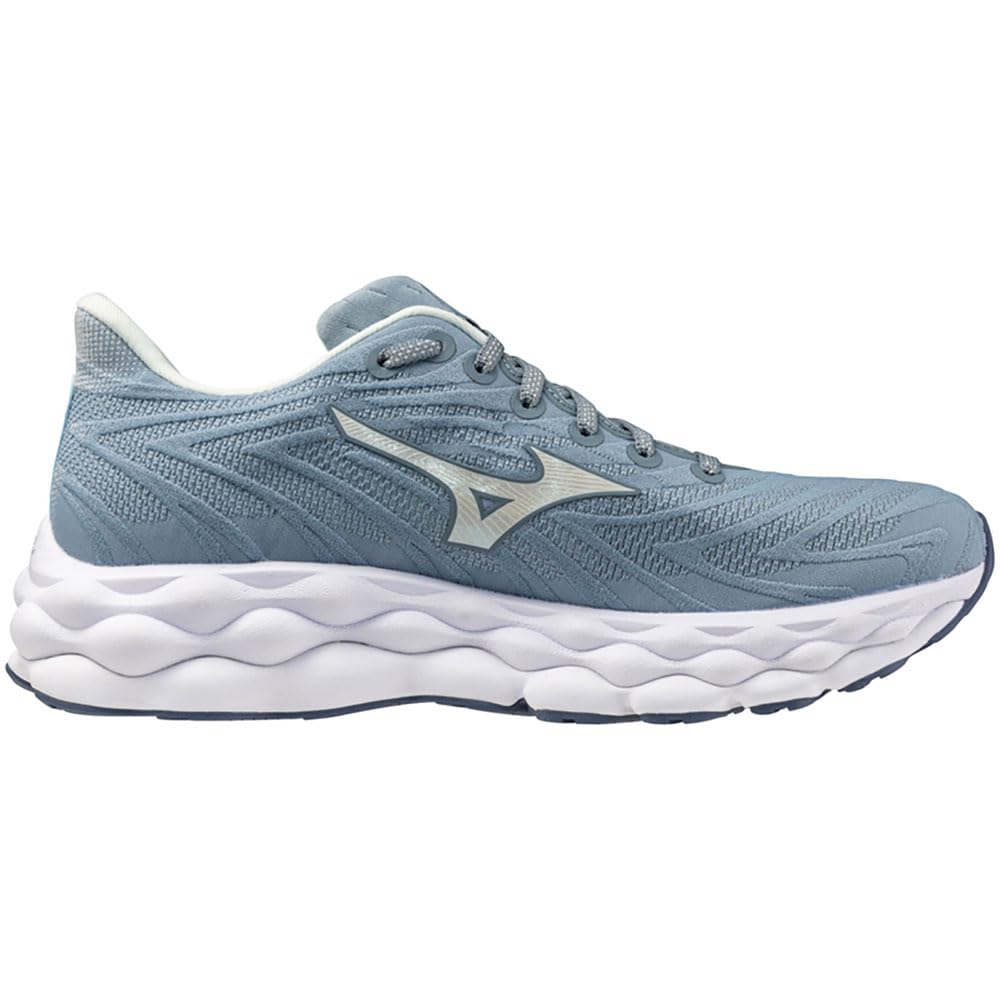 Mizuno Wave Sky 9 – Scarpe da corsa da donna – Bianco neve/Silver Birch/Ultramarine