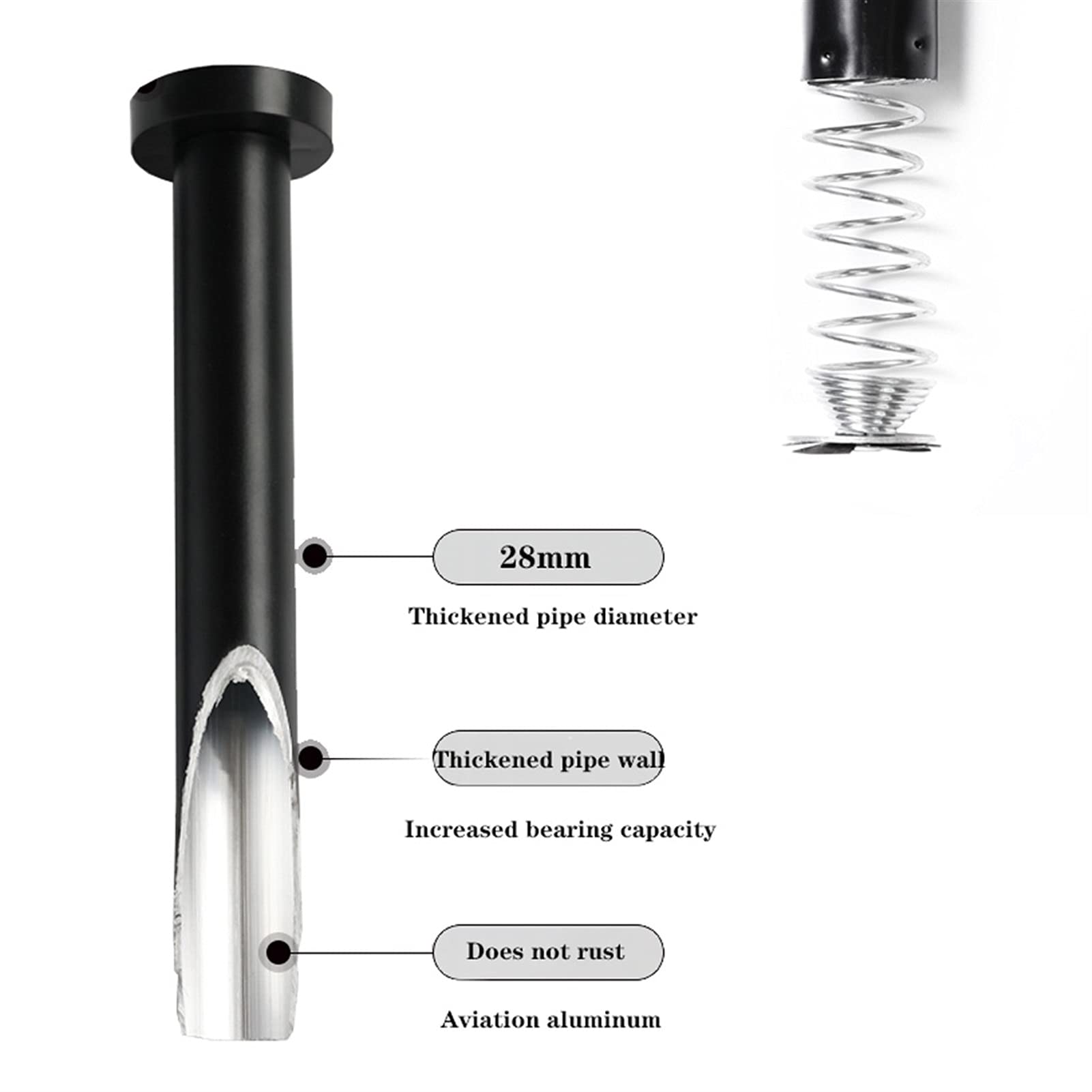 Tenda In Metallo Diametro 28 Mm Palla Finale Palo Ottone Cromato - Foto 8