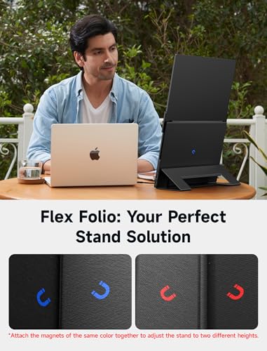 Image of JSAUX Leather Stand for FlipGo 13.5 inch Portable Monitor