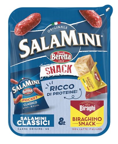 Fratelli Beretta, Salamini Classici + Biraghino Snack, 43.7g