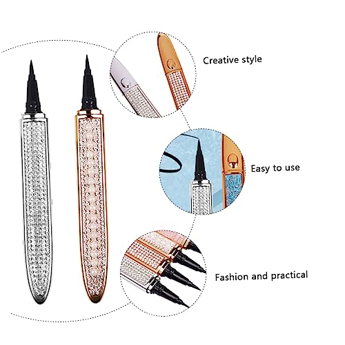 Eyeliner autoadhesivo impermeable 2 piezas fácil de remover miniatura 3