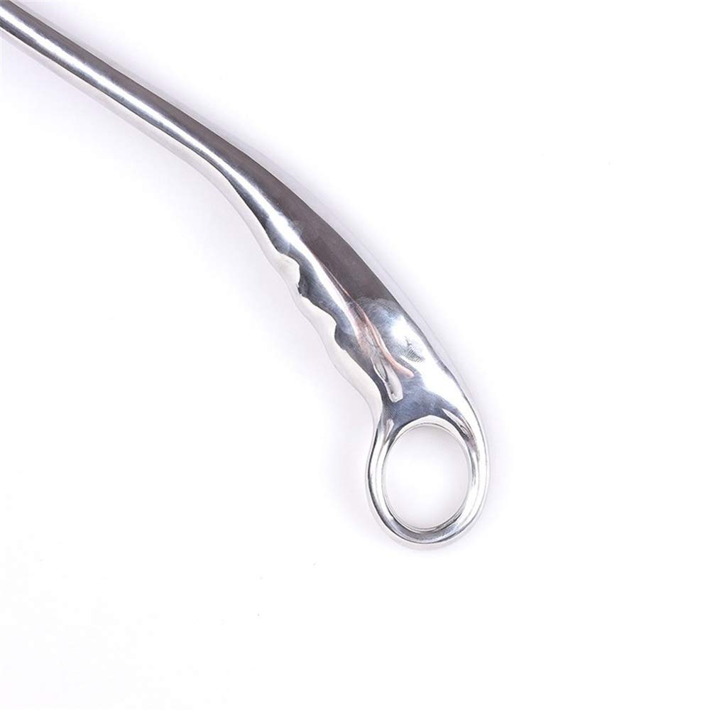 Schuhlöffel, Schuhlöffel aus Aluminiumlegierung, Metall, Schuhlöffel mit poliertem Griff, Schuhlöffel, Schuhhelfer (Farbe: Silber, Größe: 52 x 4,8 cm) (Silber 52 x 4,8 cm)