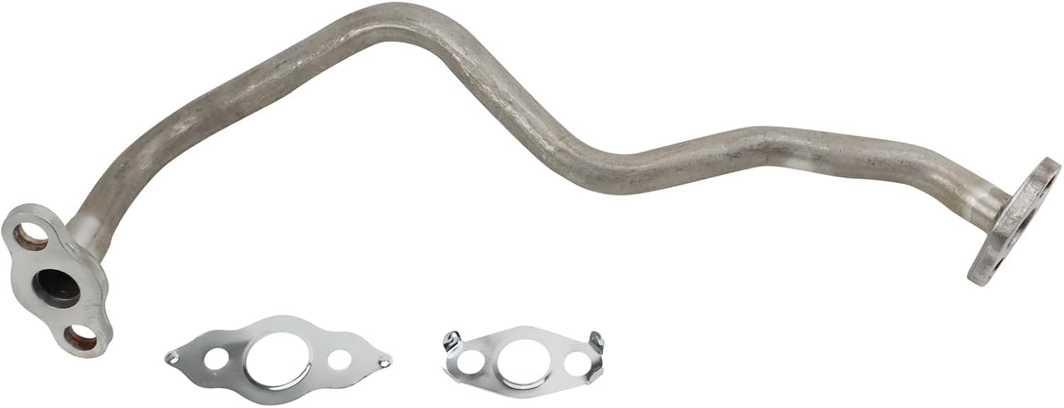 AM Autoparts 1.5 inch Silver Metal Exhaust Gas Recirculation Tube for 2013-15 Acura ILX & 2006-15 Honda Civic