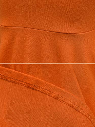 Girls Dresses Short Sleeve Solid Color Skater Casual Twirly Dress with Pockets4