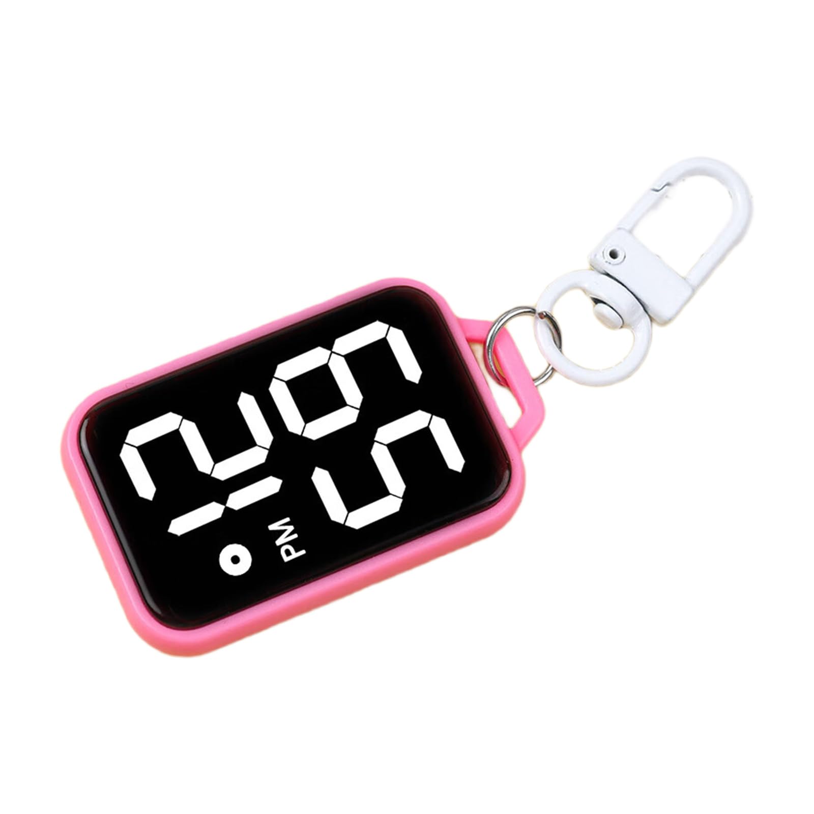 Miniature Electronic Clock Keychain with Precisions Movements School Exam Digital Watch for Backpack Bag Belts Portable Keychain Watch