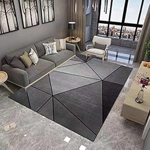 AU-OZNER tapijten voor woonkamer verkoop grote Grijs gebogen streep patroon tapijt, mechanisme geluidsisolatie baby…