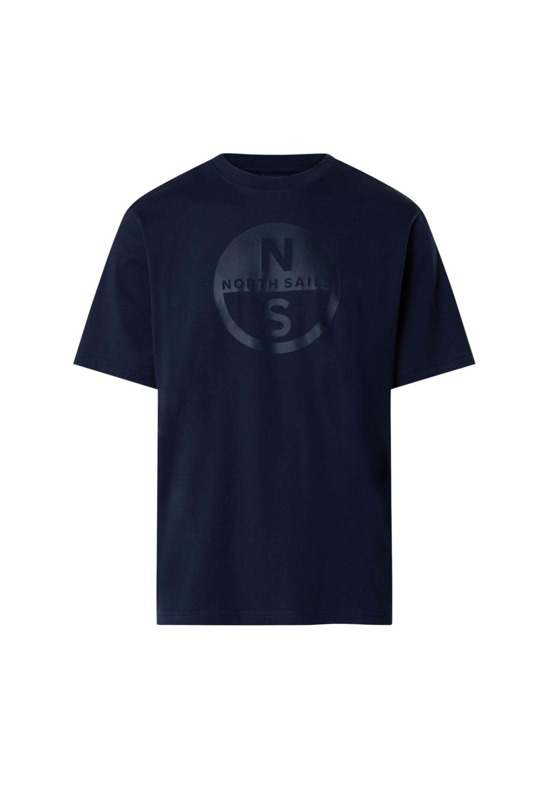North Sails Men's Navy Blue T-Shirt With Maxi Logo, Xl
