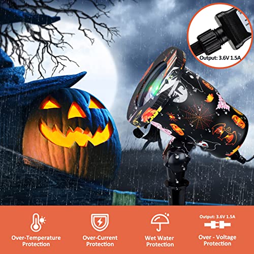 Halloween Christmas Projector Lights Outdoor, Waterproof Laser Light Landscape Spotlight Decorative Strobe Light With Red & Green Patterns For Indoor Outdoor, Halloween, New Year, Yard, Garden Decor #TOP3