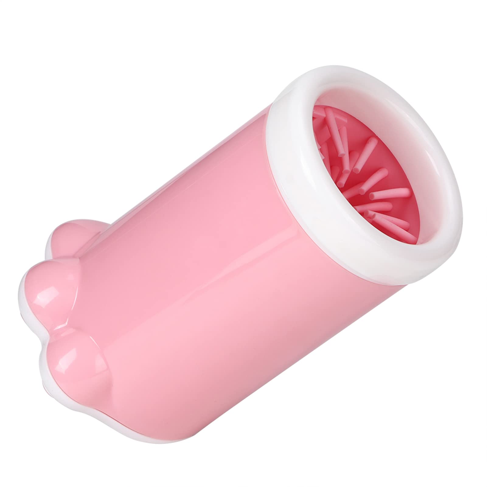 Nettoyant pour pattes de chien et chat, tasse de nettoyage à 360 degrés pour animaux de petite et moyenne taille, bleu (Rose)