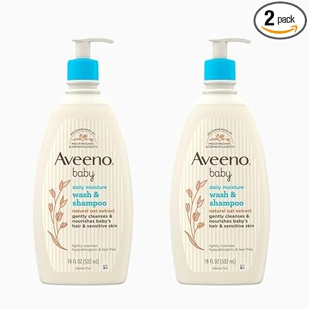 Aveeno Baby Baby Wash & Shampoo - Lightly Scented - 18 oz - 2 pk