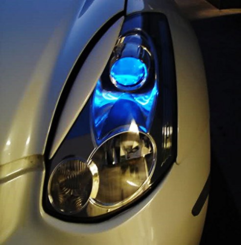 Kit de iluminación ambiental LED azul para autos y motos miniatura 5