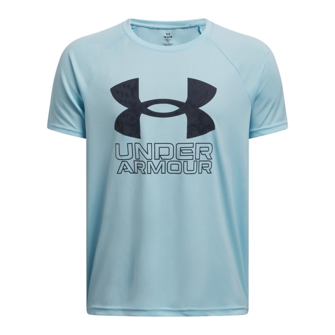 Under Armour Boys' Tech Hybrid Print Short Sleeve T Shirt