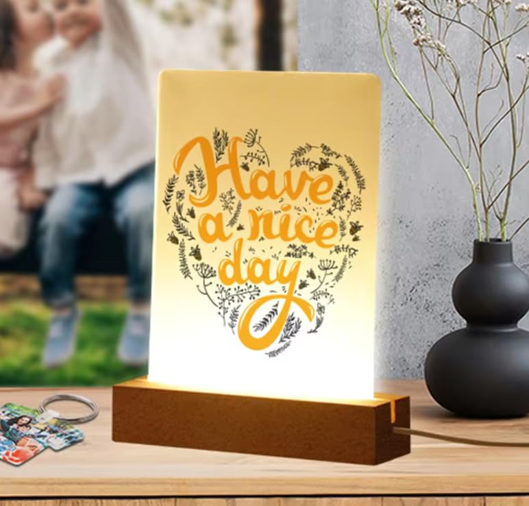 Lámpara de noche de mesa personalizada con luz LED miniatura 4