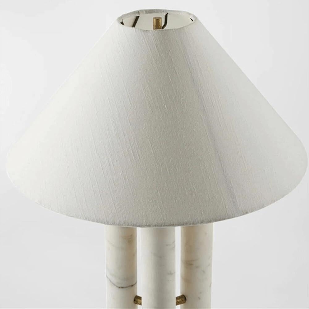 Lampada da tavolo marmo minimalista moderna, lampada comodino artistica