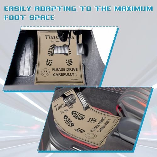 Image of AUTOFRILL 300 Pcs Disposable Paper Car Floor Mats - Biodegradable Foot Mats for Car Interior - Universal Fit for All Cars, SUVs & Trucks (Size 49 * 38 CM)