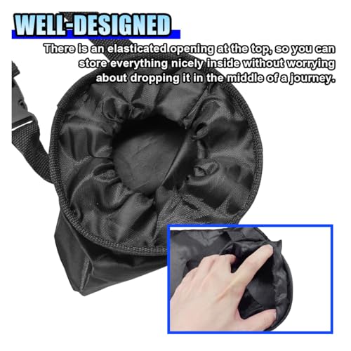 Image of 2PCS Hanging Car Garbage Bag for Back Seat - Universal Detachable Trash Bag Car Garbage Can with Elastic Opening, Washable Auto Trash Can Storage Bags for Outdoor Traveling & Home Use (2PCS)