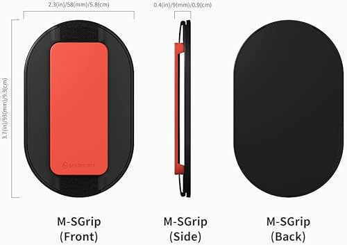 Miniatura 6 de Sinjimoru M-SGrip Clementine para iPhone 16, 15, 14, 13, 12, para soporte MagSafe, soporte magnético fuerte para iPhone 16, 15, 14, 13, 12