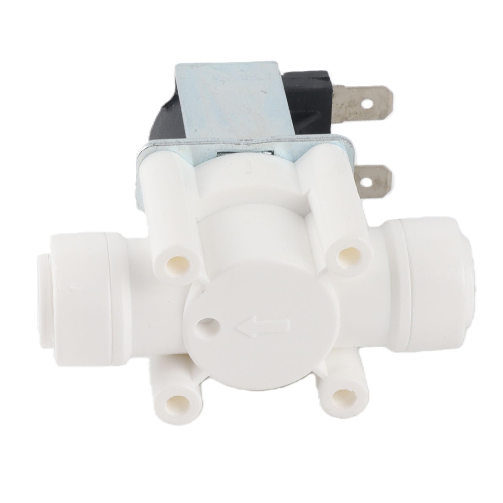 Elettrovalvola 12V DC 3/8" NC a Normale Chiusura per Depuratore d'Acqua con Attacco Rapido, Valvola Magnetica Elettrica in Plastica e Rame, Impermeabile