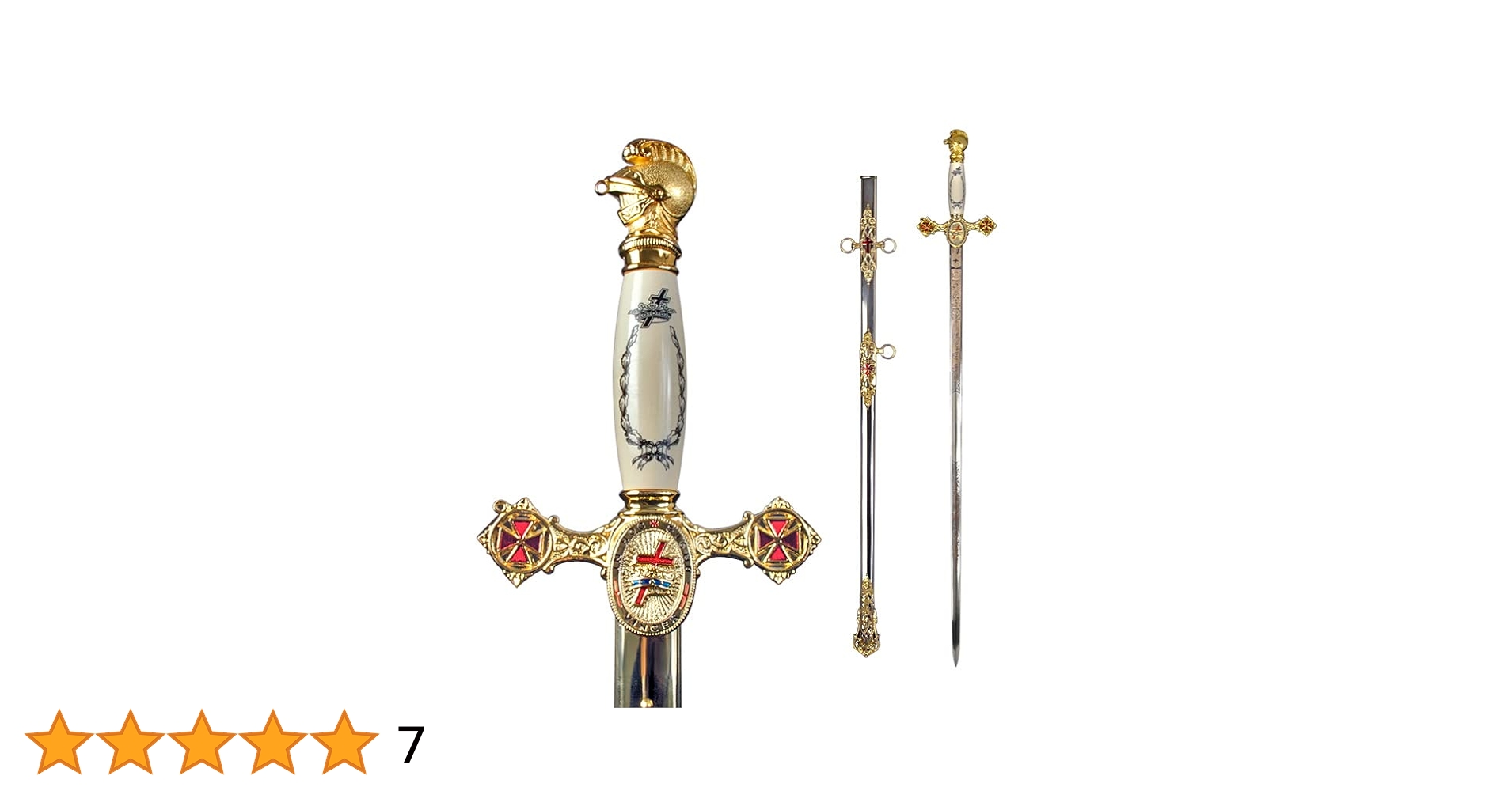 Munetoshi Masonic Knights Templar Ceremonial Sword Gold