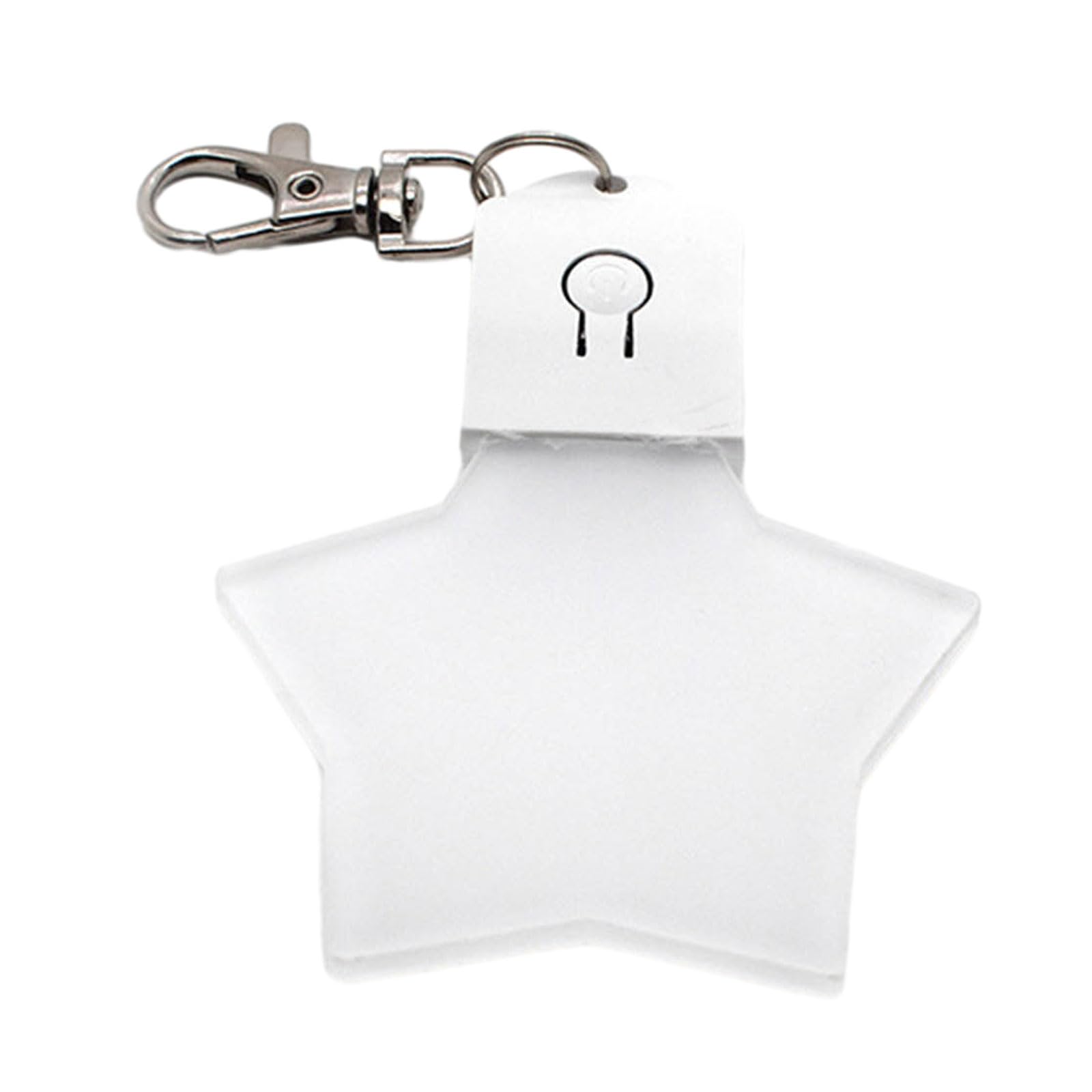 SZYDD Hot Transfer Printing Ornament Sublimation Blank LED Star Acrylic Keychains Personalized Pendant Crafts Supplies