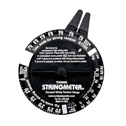 Tourna Unisex -Erwachsene Stringmeter, schwarz, Einheitsgröße