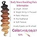 COOKOO 9 Packs Body Wave Braiding Hair 24 Inch Pre-Feathered Ombre 3 Tones French Curl Crochet Braids Wavy Texture Braiding Synthetic Hair Extensions for Goddess Boho Box Braids(1B3027#)