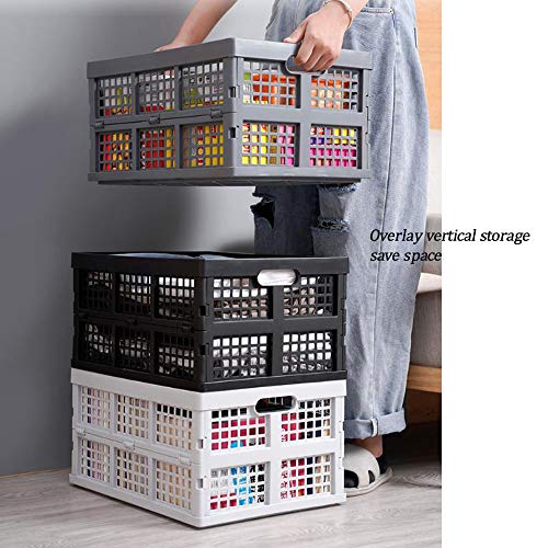 Caja de almacenamiento plegable de gran capacidad gris oscuro para textil 5
