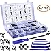 Rivet Clips Plastique Clips de Fixation universels Clips Voiture Universel pour Auto Voitures Panneaux de Portes avec Boîte De Rangement et Outil Installation 447PCS