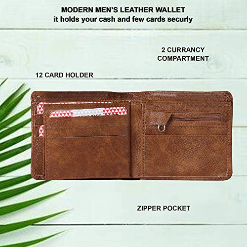Image of Mark Hill Men's Wallet (TAN- Brown)