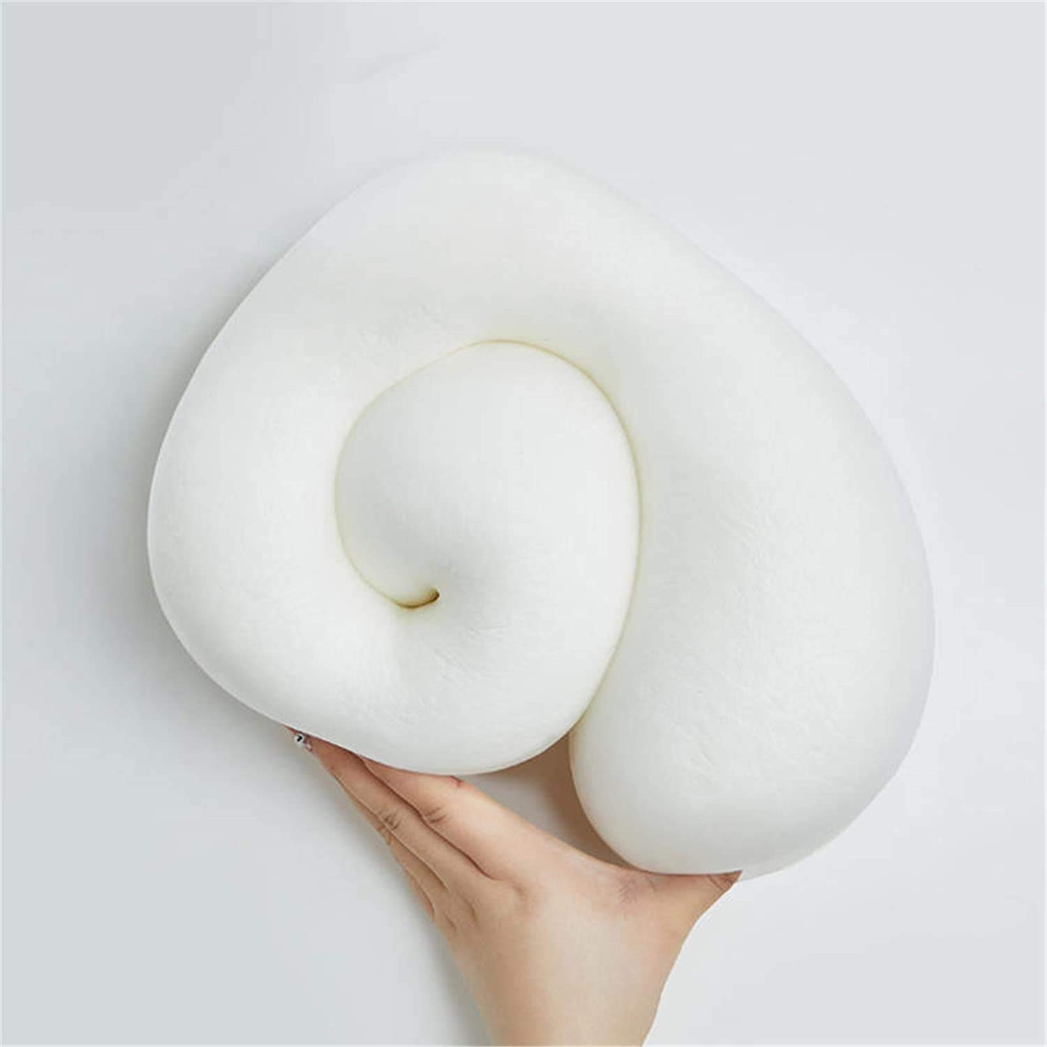 Almohada de viaje, almohada de la forma de U Nueva tela compuesta Espuma de memoria suave Adecuada para avión Avión de cuello de cuello de cuello Cojín Oficina Siesta Pillows U Enforma Almoha