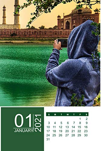 Image of Brown Cloud Personalized Table /Desk Calendar with Personalised /Customized Photographs /Message /Quote for Personal /Corporate Gift (005) (5)