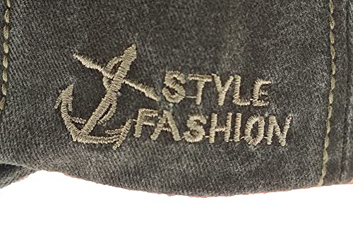 Image of Vintage Baseball Cap Denim Embroidered Shark Trucker Hat Retro Frayed Edge Sunhat 100% Cotton Outdoor Cap Unisex