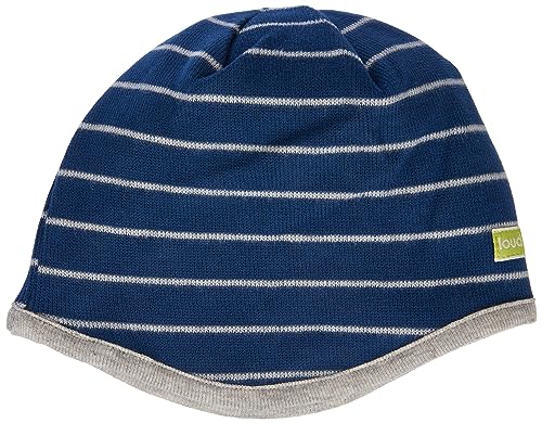 Wendemütze Ringel Bonnet Enfants Unisexes Ultramarine de Style Réversible