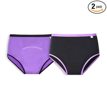 SuperBottoms MaxAbsorb Bladder Leak Underwear | Reusable Incontinence Panty | Light Pee Leaks & Postpartum Leaks | Washable Adult Diapers | Full Coverage | Leak-Free | High Waist | XL Size Pack of 2