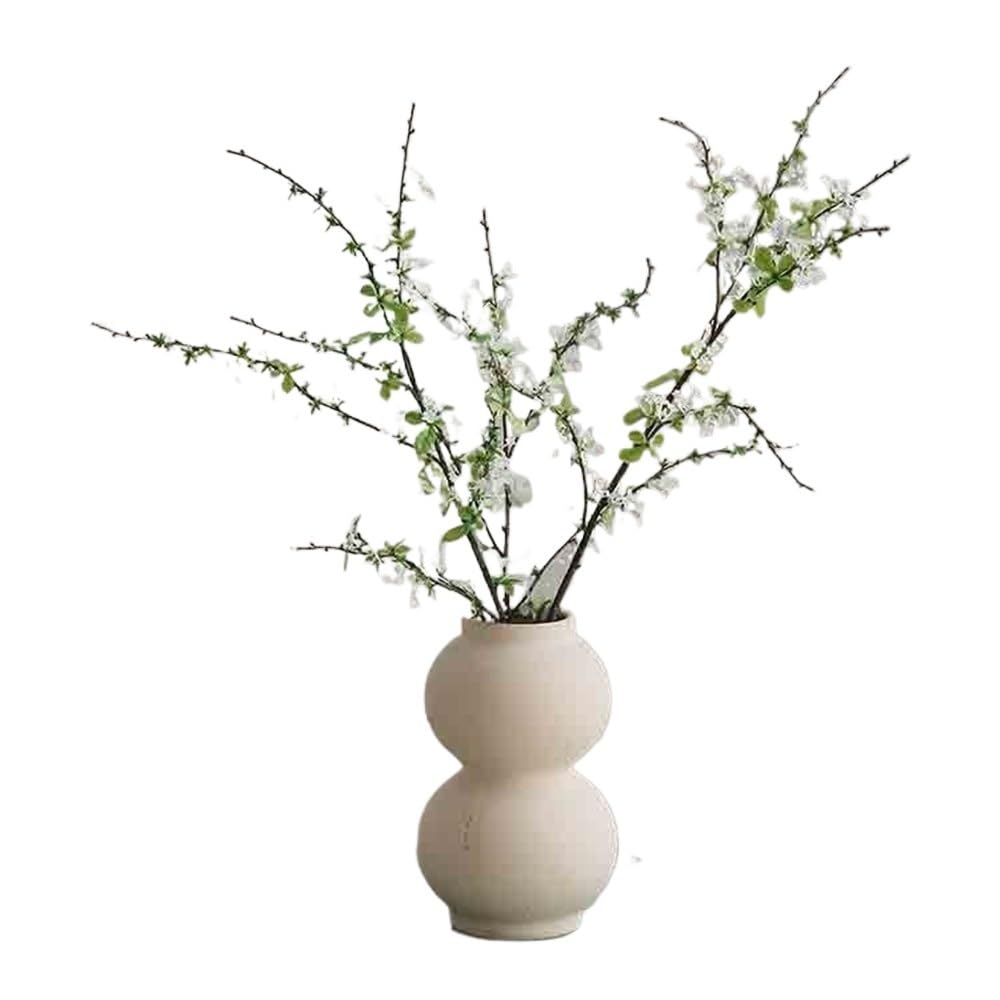 Kx9Lb8d Fake Flowers in Vase Snow Willow Branch Simulation Flower Green Plant Fake Arrangement Home Living Room for home decor