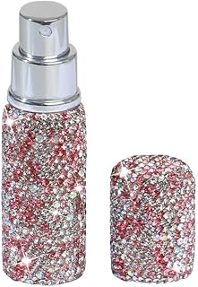 10ml Rhinestone Perfume Bottle Fragrance Dispenser, Mini Travel Perfume Bottle, Crystal Perfume Spray Bottle, Perfume Spray Dispensers(Pink)