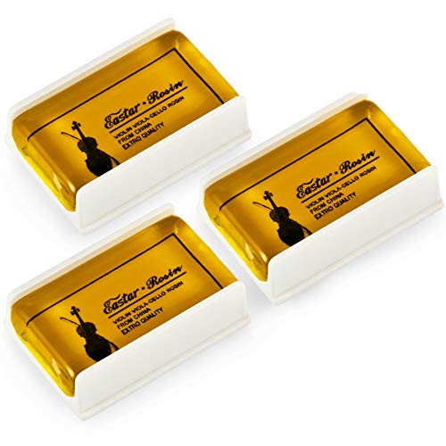 Eastar Rosin Suits for Cello, Violin and Viola, Rosin for Bows, 3 Pack