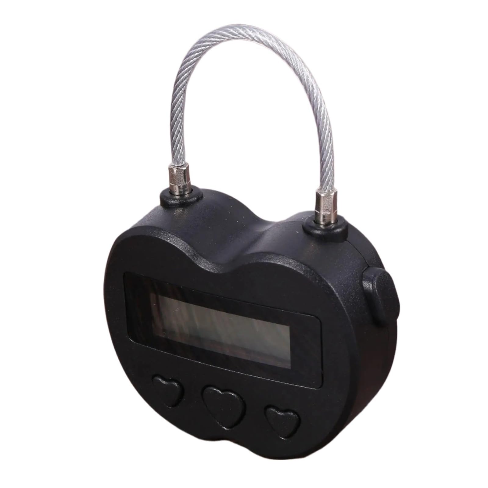 3X Time Lock LCD Display Time Lock Multifunction Travel Electronic Timer, Waterproof Rechargeable Padlock