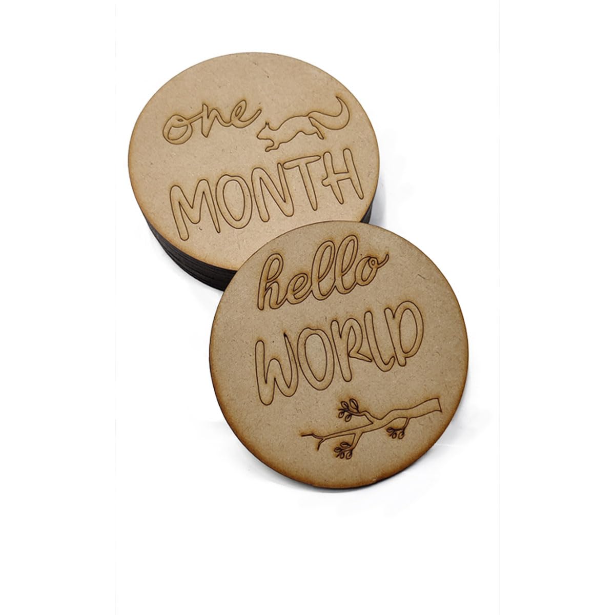 Haoser Baby Milestones, Discs, Baby Milestone Wooden Markers, Newborn Photo Prop, Baby Milestone Blocks, Baby Milestone Cards, Gift, 13 Count-image-30