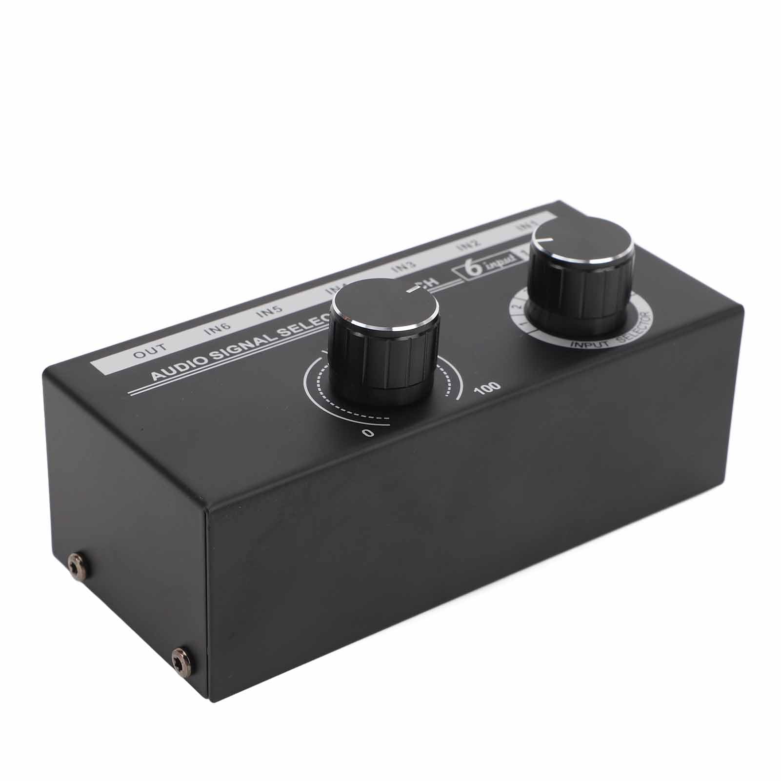 Switcher Sorgente Audio 6 in 1 Uscita con Regolazione del Volume, Risposta in Frequenza 20‑20kHz, per Appassionati di Console di Gioco per Lettori DVD